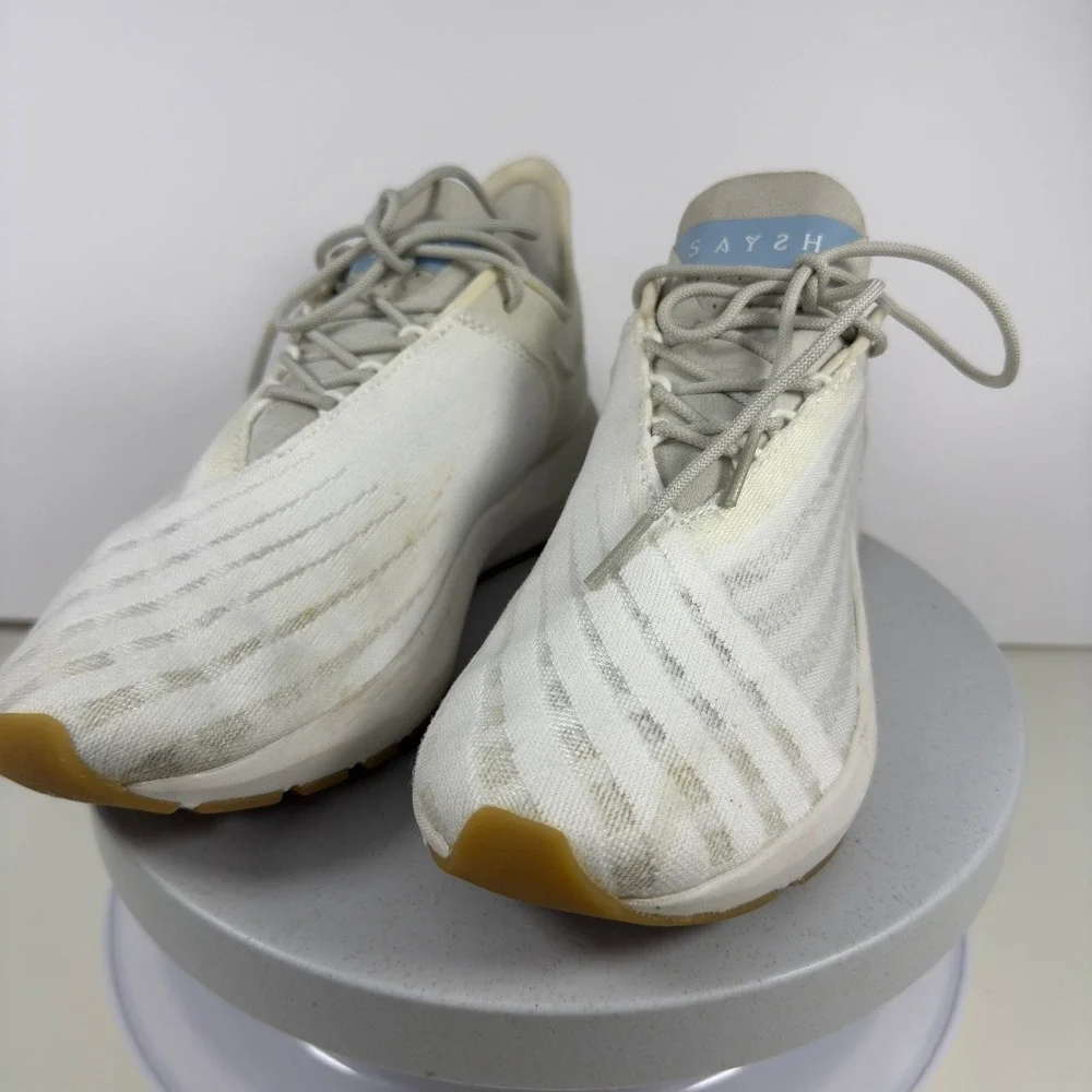 Saysh One Women's‎ White Jacquard Microsuede Sneakers Allyson Felix Size US 5.5